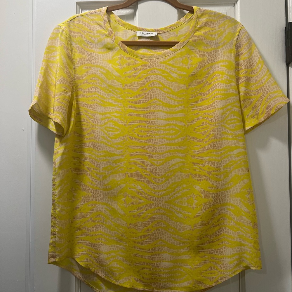 100% silk Equipment Blouse
